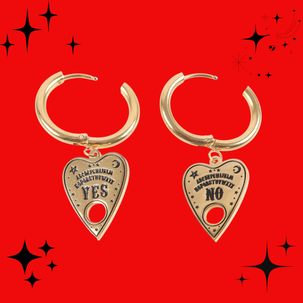 Talking Board Planchette Earrings