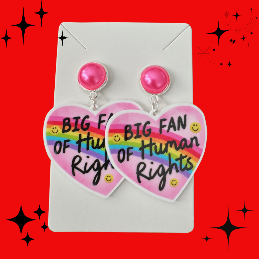 Big Fan of Human Rights Earrings