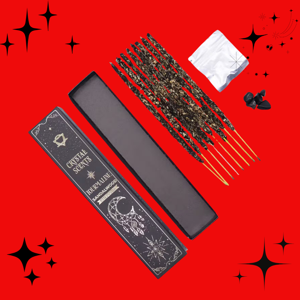 Tourmaline Crystal Scents Smudge Incense - Sandalwood