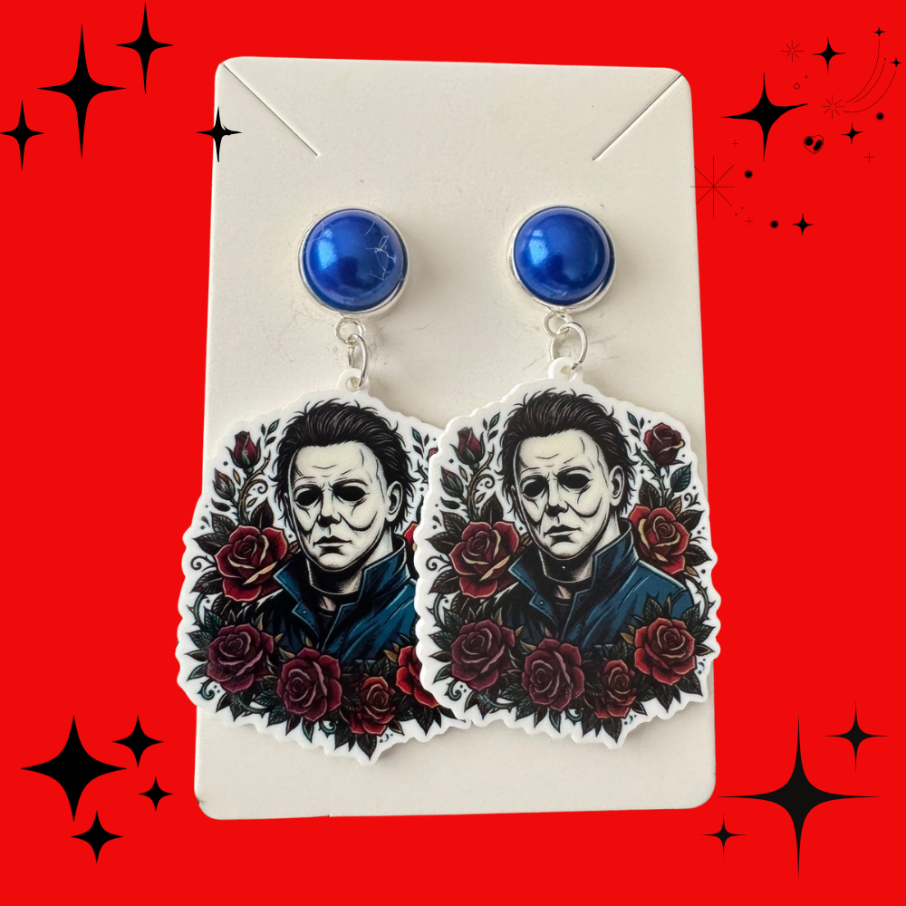 Tattoo Villain Michael Myers Earrings