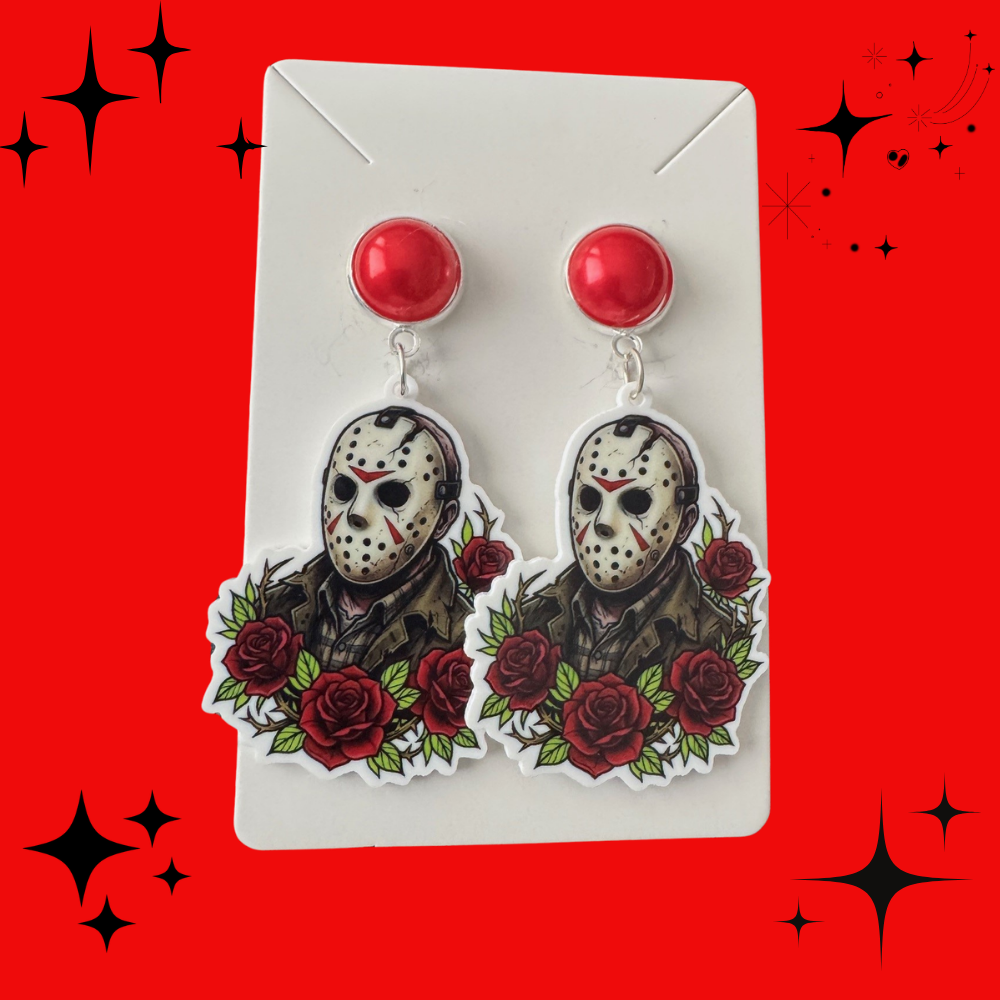Tattoo Villain Jason Voorhoes Earrings