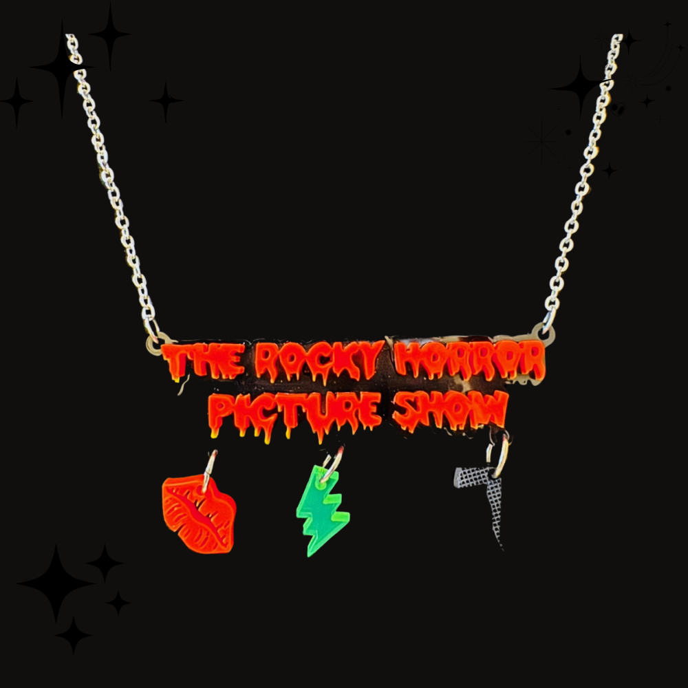 Rocky Horror Picture Show Double Layered Acrylic Necklace