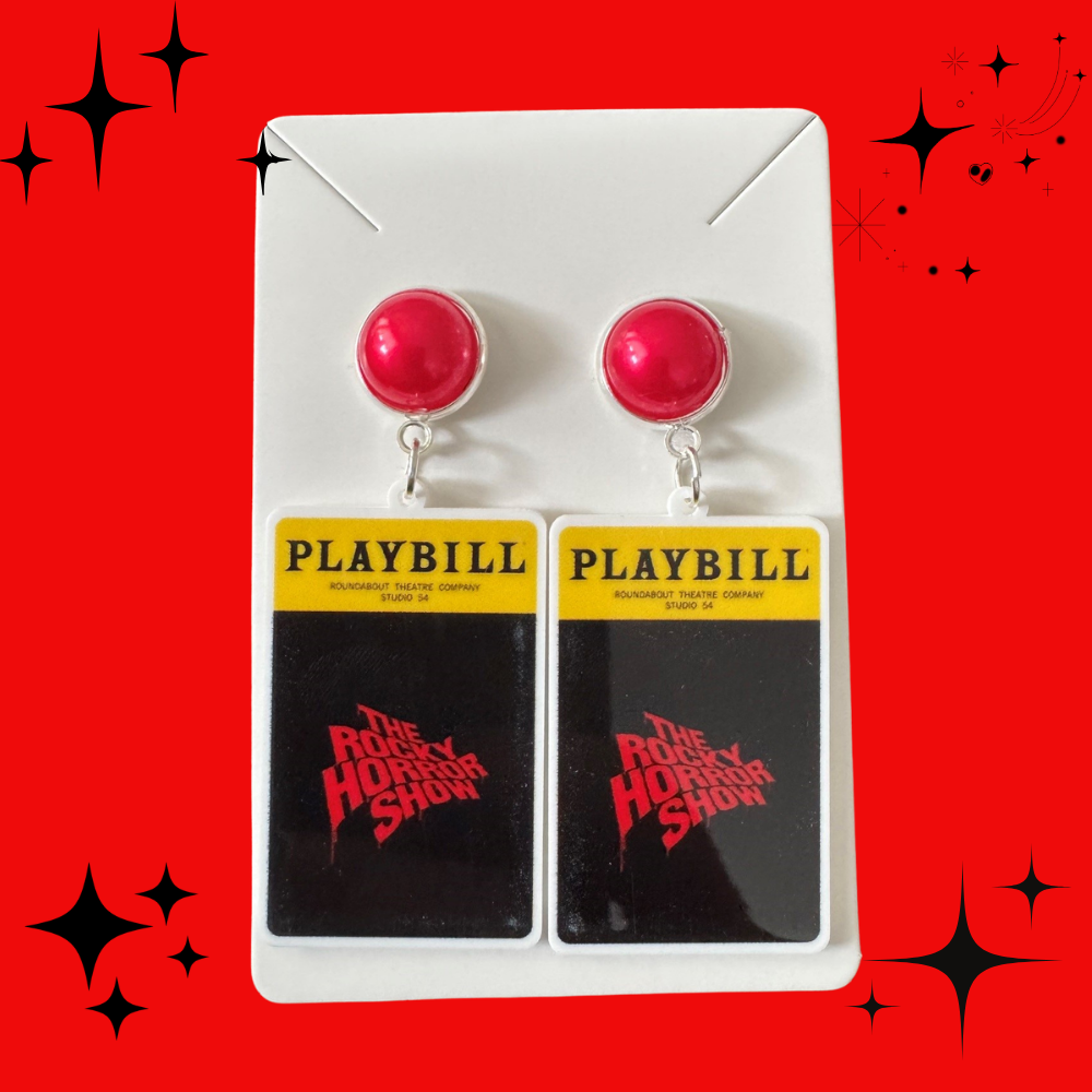 Rocky Horror Playbill Earrings