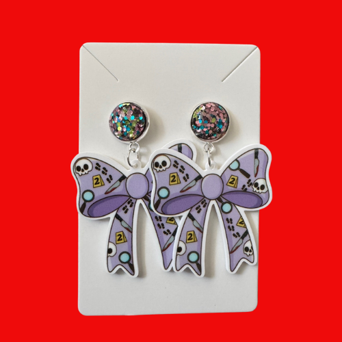 True Crime Bow Earrings