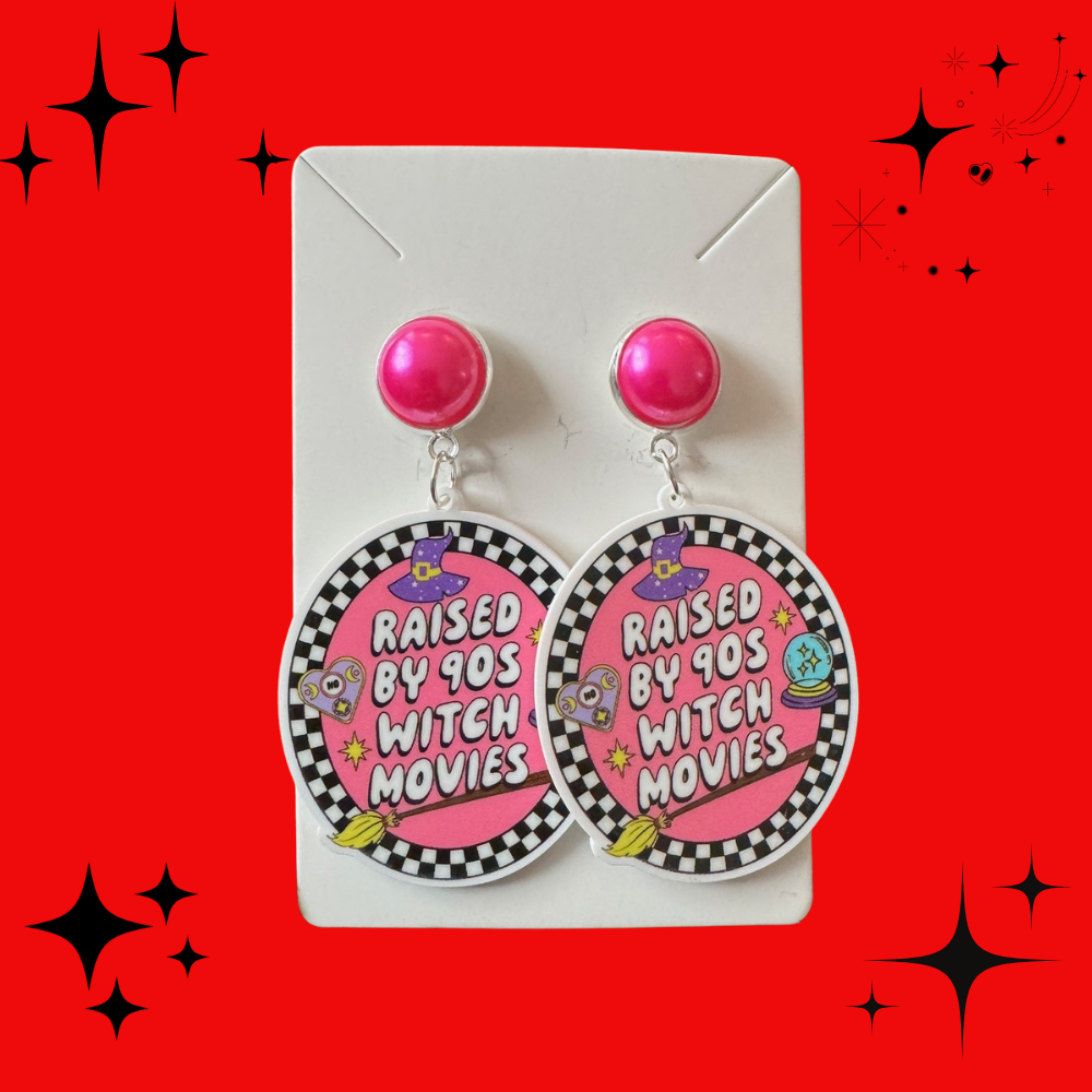 Raised by 90s Witch Movies Earrings