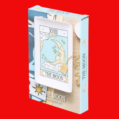 The Moon Vintage Tarot Trinket Dish