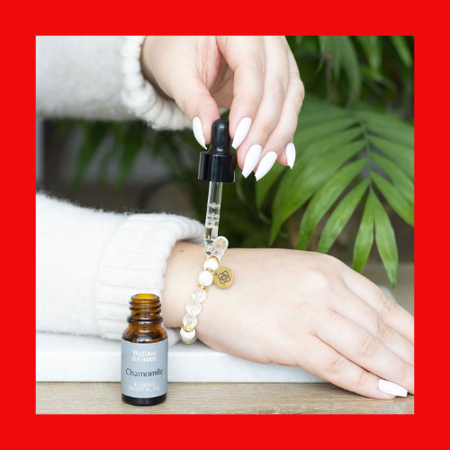 Friendship Clear Quartz Essential Oil Bracelet