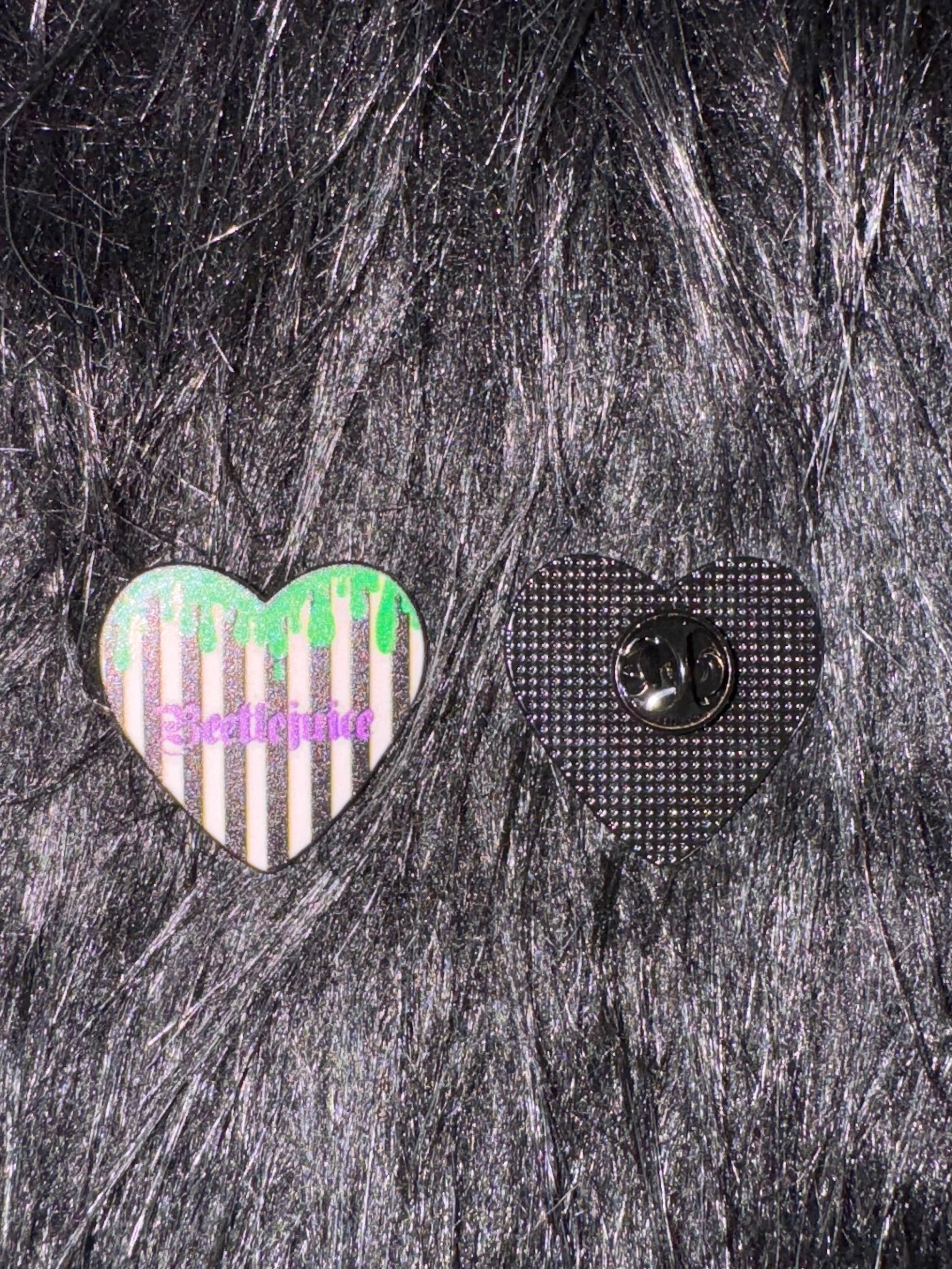 Beetlejuice Stripe Pin