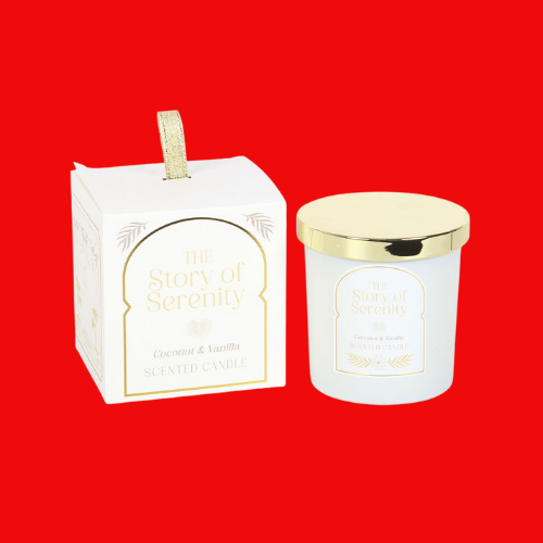 The Story of Serenity Coconut & Vanilla Candle