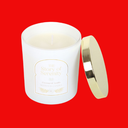 The Story of Serenity Coconut & Vanilla Candle