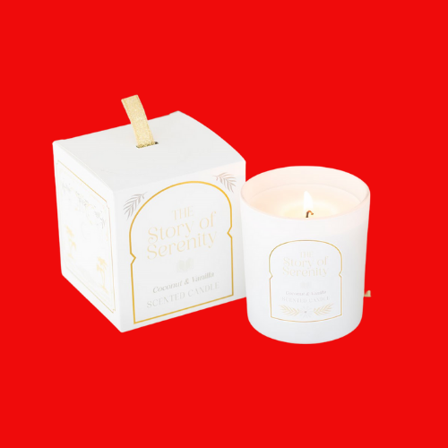 The Story of Serenity Coconut & Vanilla Candle