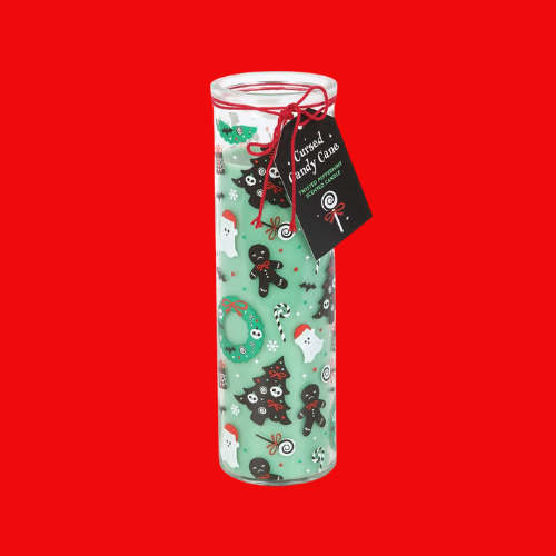 Merry Creepmas Cursed Candy Cane Tube Candle