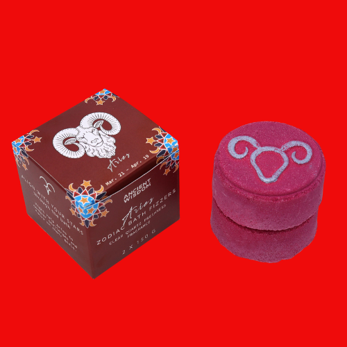 Box of 2 Zodiac Bath Fizzers with Horoscope - Aries