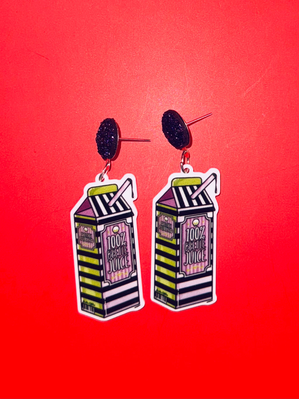 Beetlejuice Juice Earrings