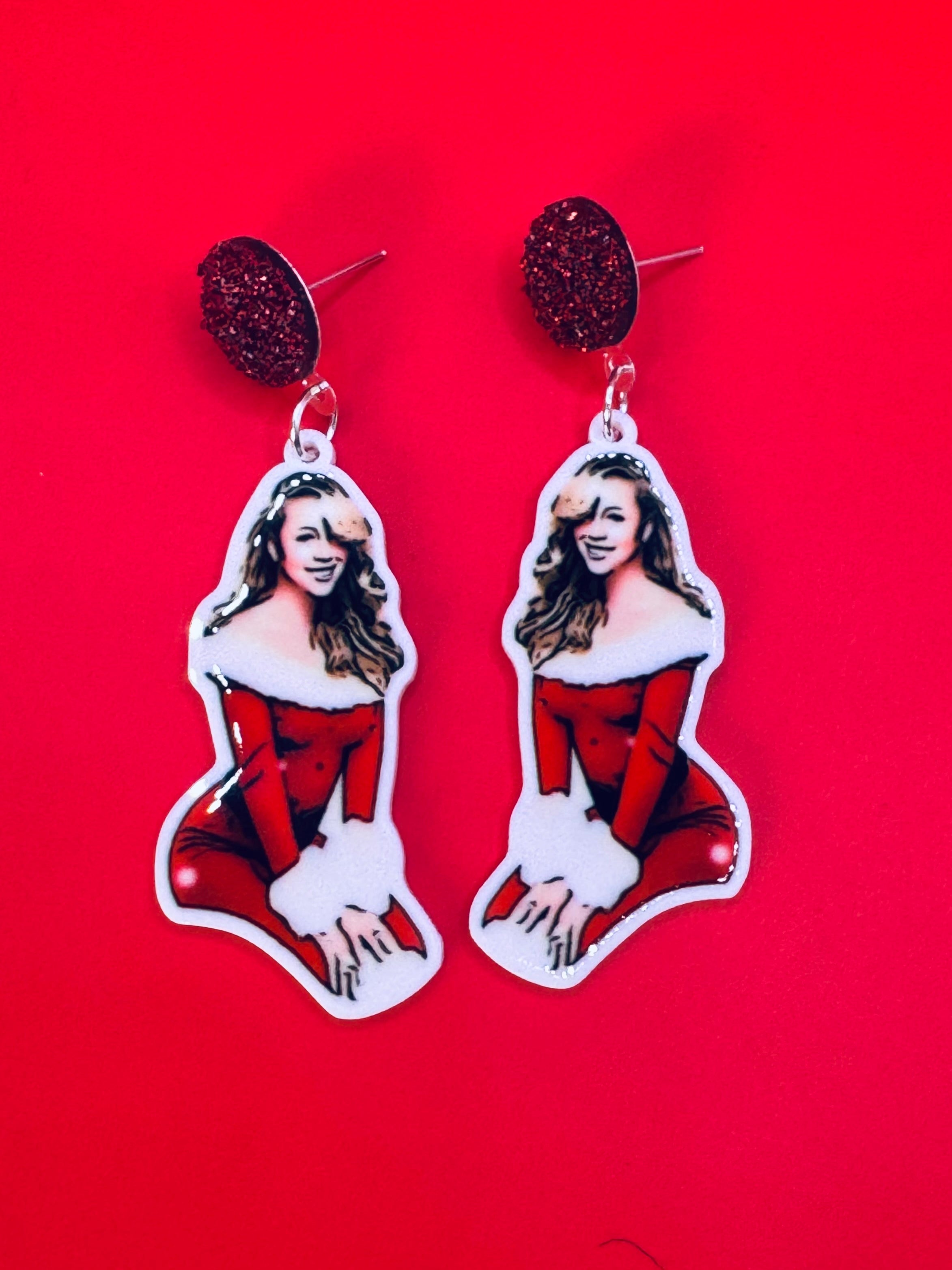 Mariah Earrings (All I want for Christmas is you)
