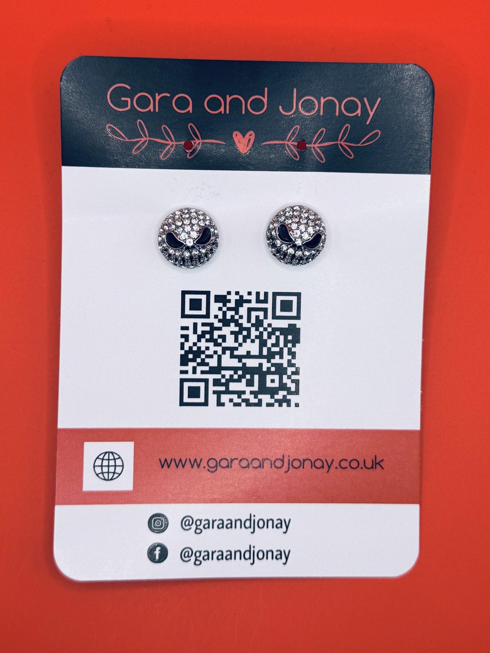 Jack Skellington Stud Earrings