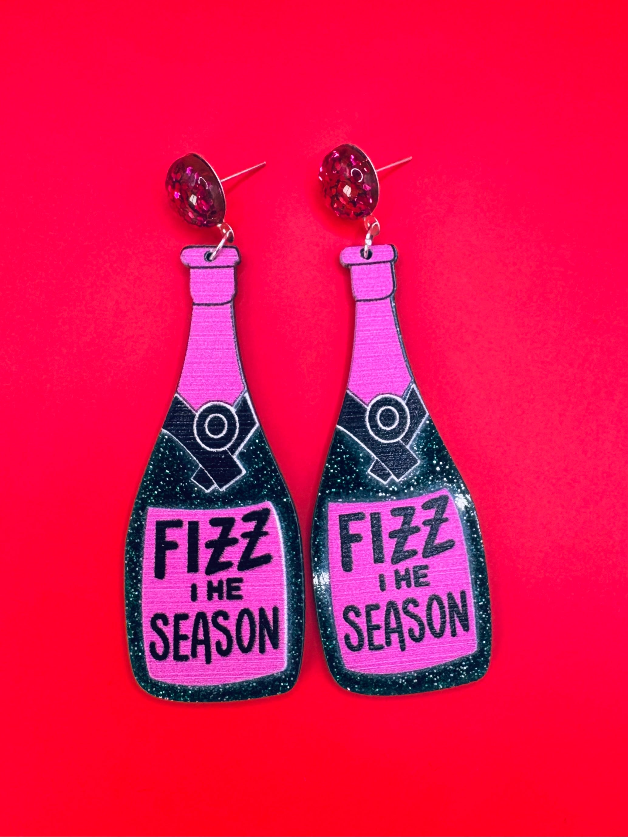 Fizz the Season Earrings