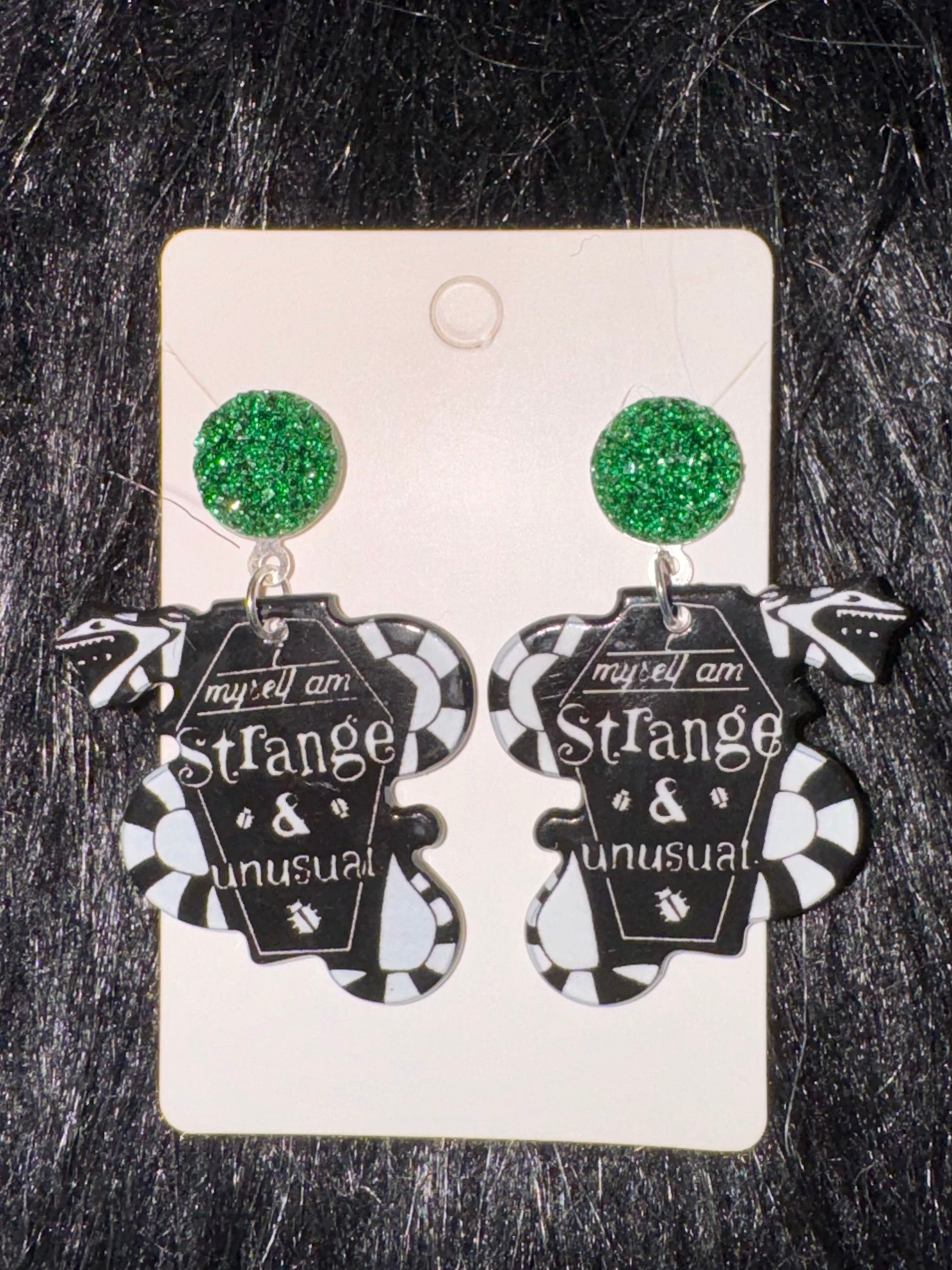 I myself, am strange & unusual Earrings