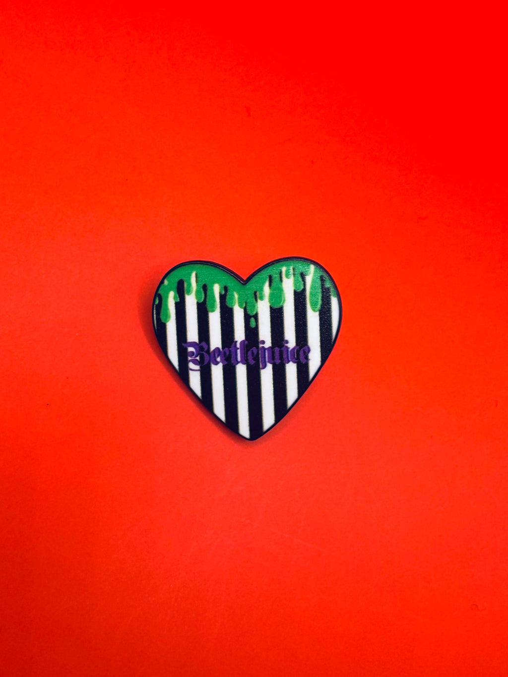 Beetlejuice Stripe Pin