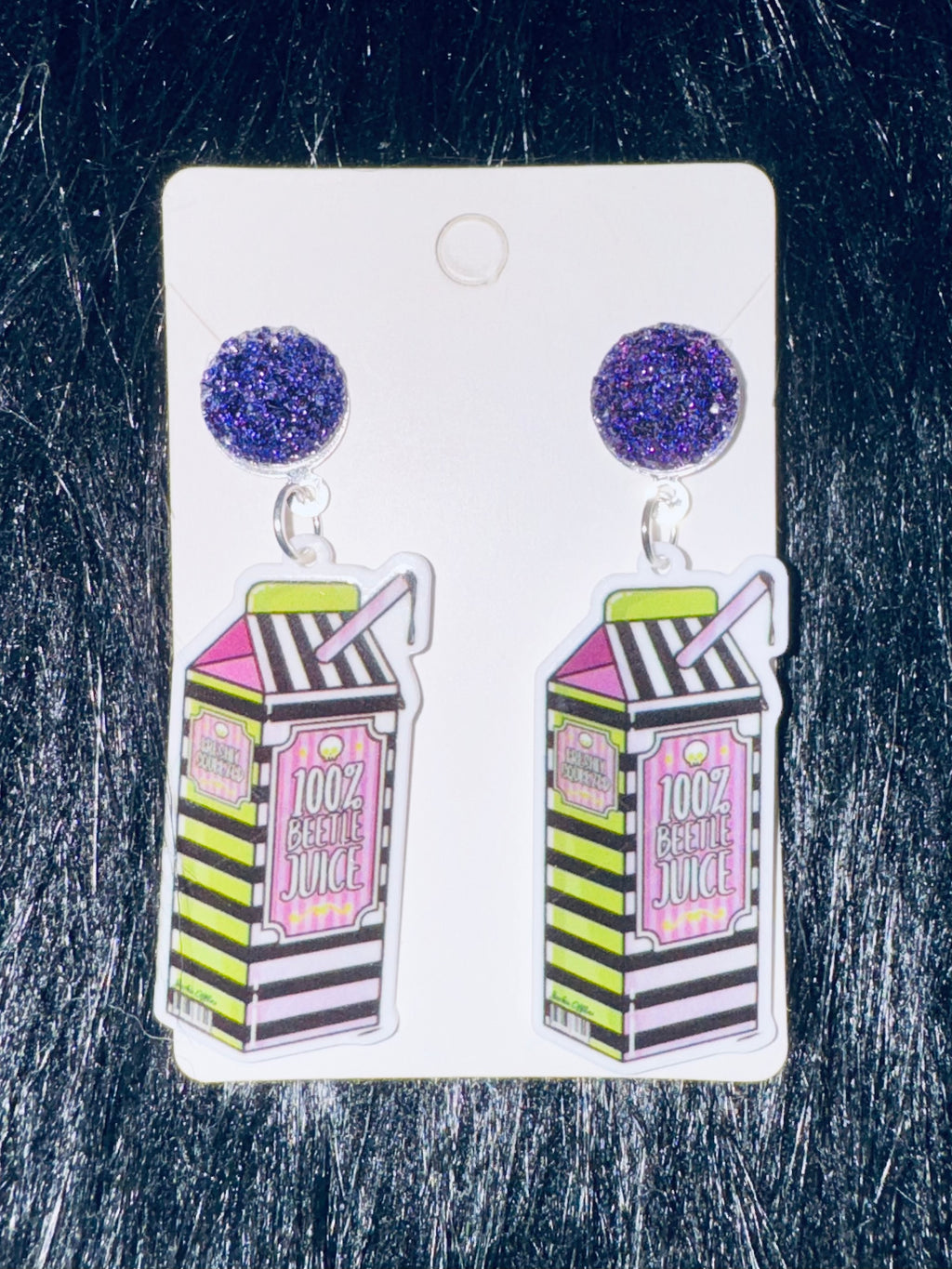 Beetlejuice Juice Earrings