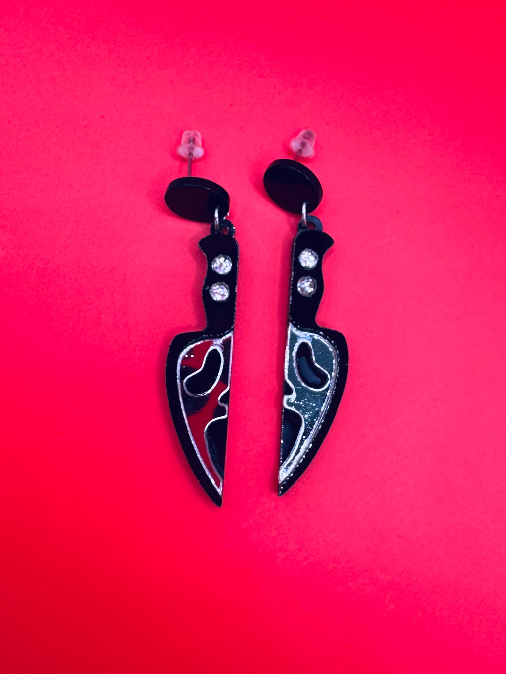 Ghostface Knife Earrings