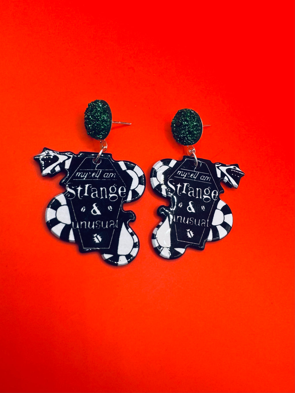 I myself, am strange & unusual Earrings