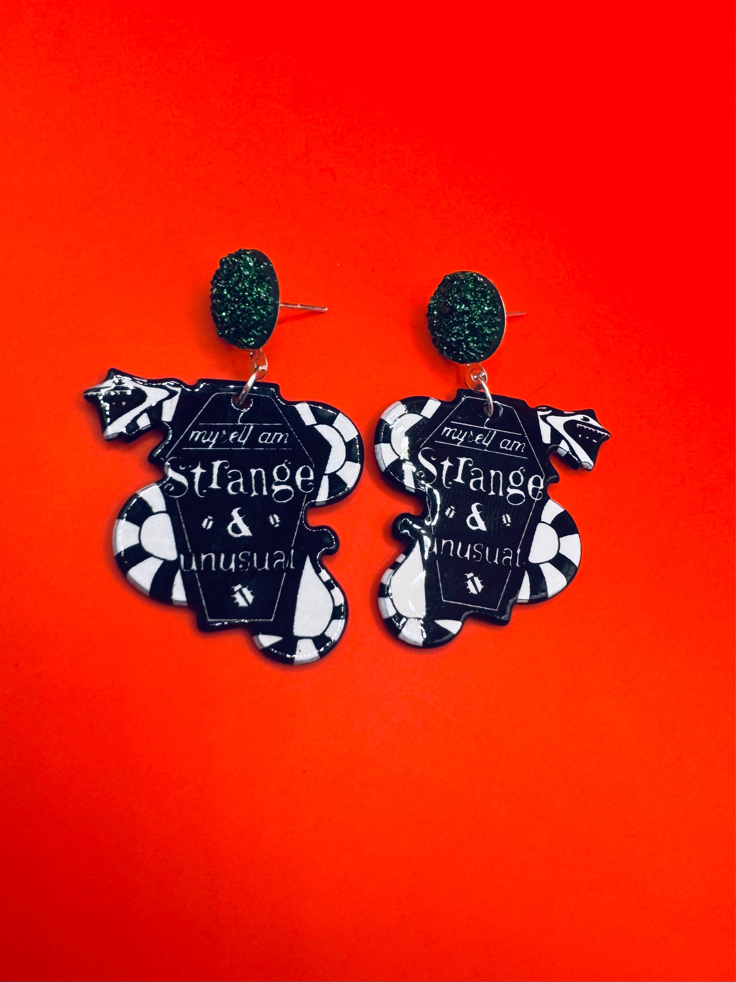 I myself, am strange & unusual Earrings