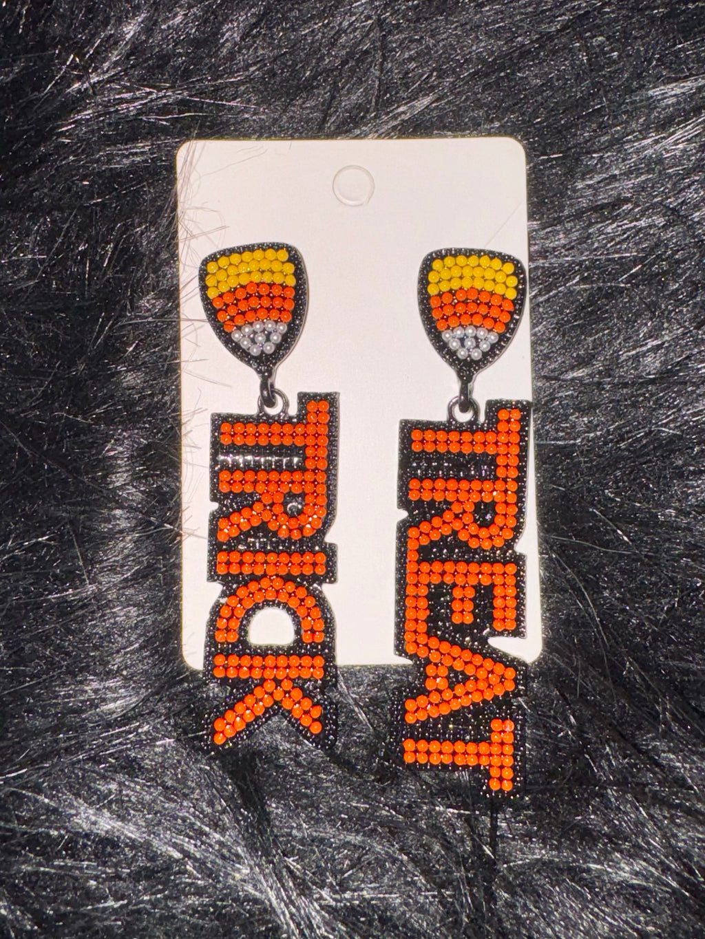 Trick or Treat Beaded Earrings