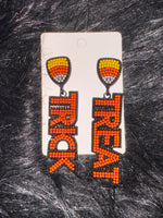 Trick or Treat Beaded Earrings