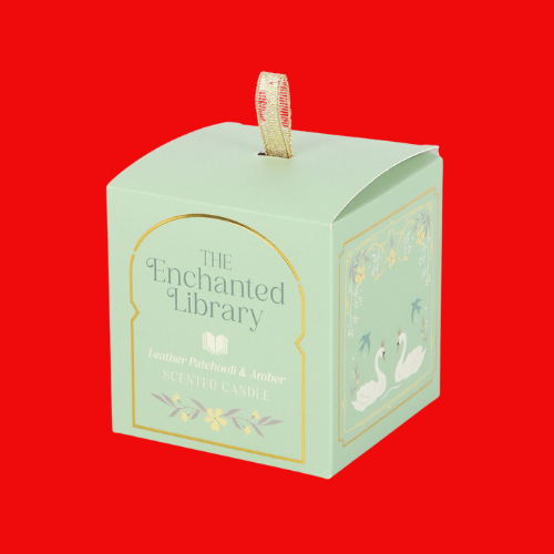 The Enchanted Library Leather, Patchouli & Amber Candle