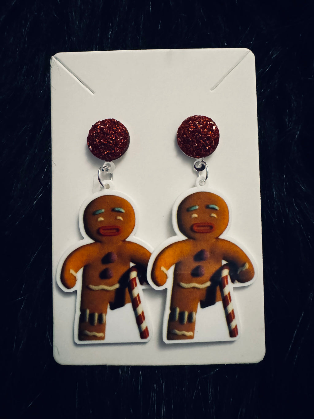Gingerbread Man Earrings