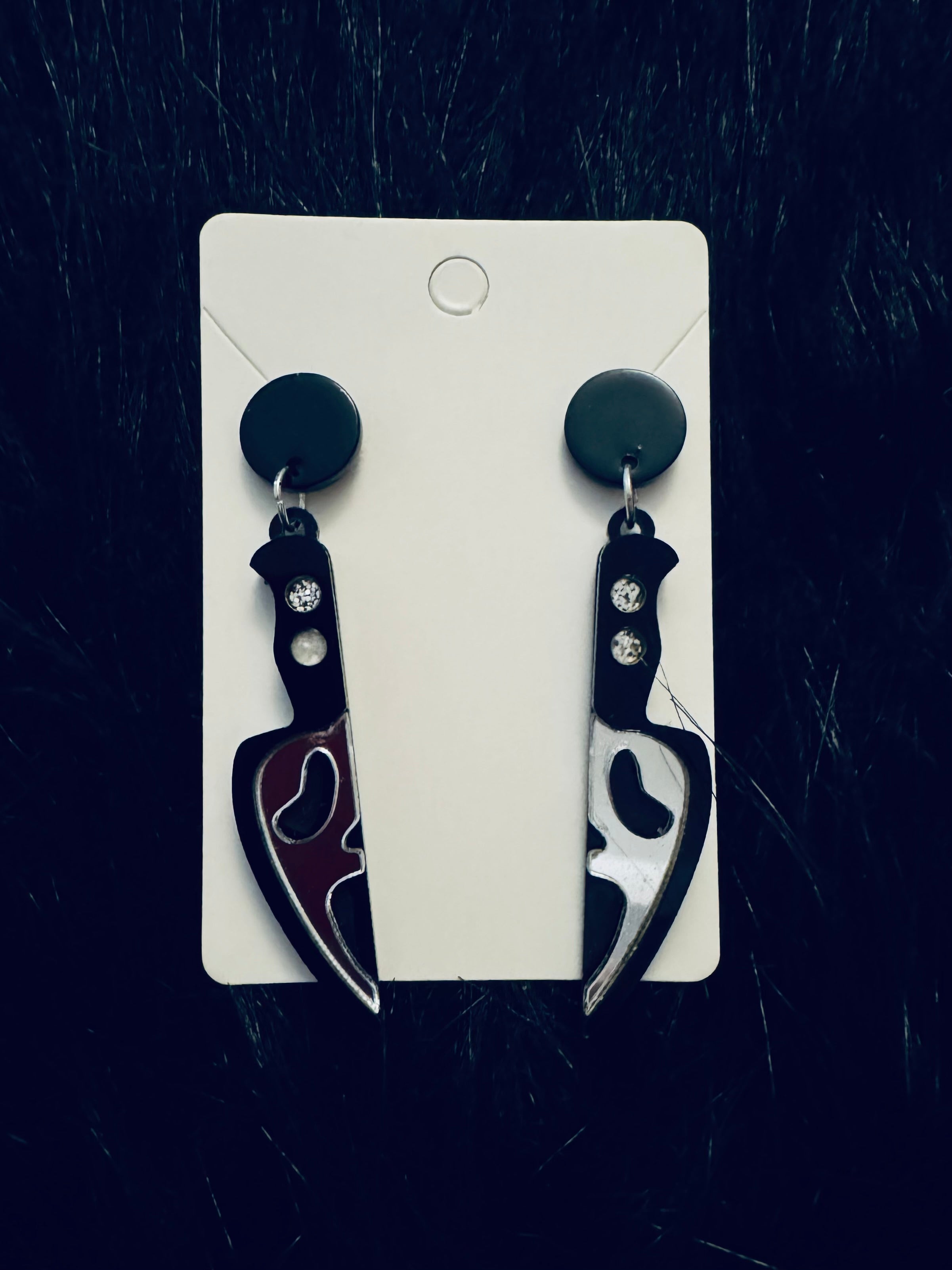 Ghostface Knife Earrings