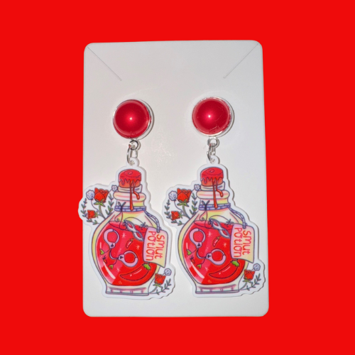 Book Trope Potions - Smut Earrings