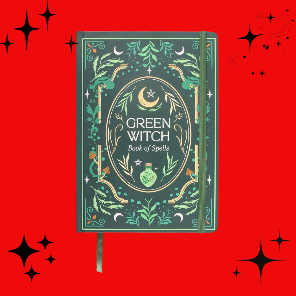 Green Witch Book of Spells A5 Notebook