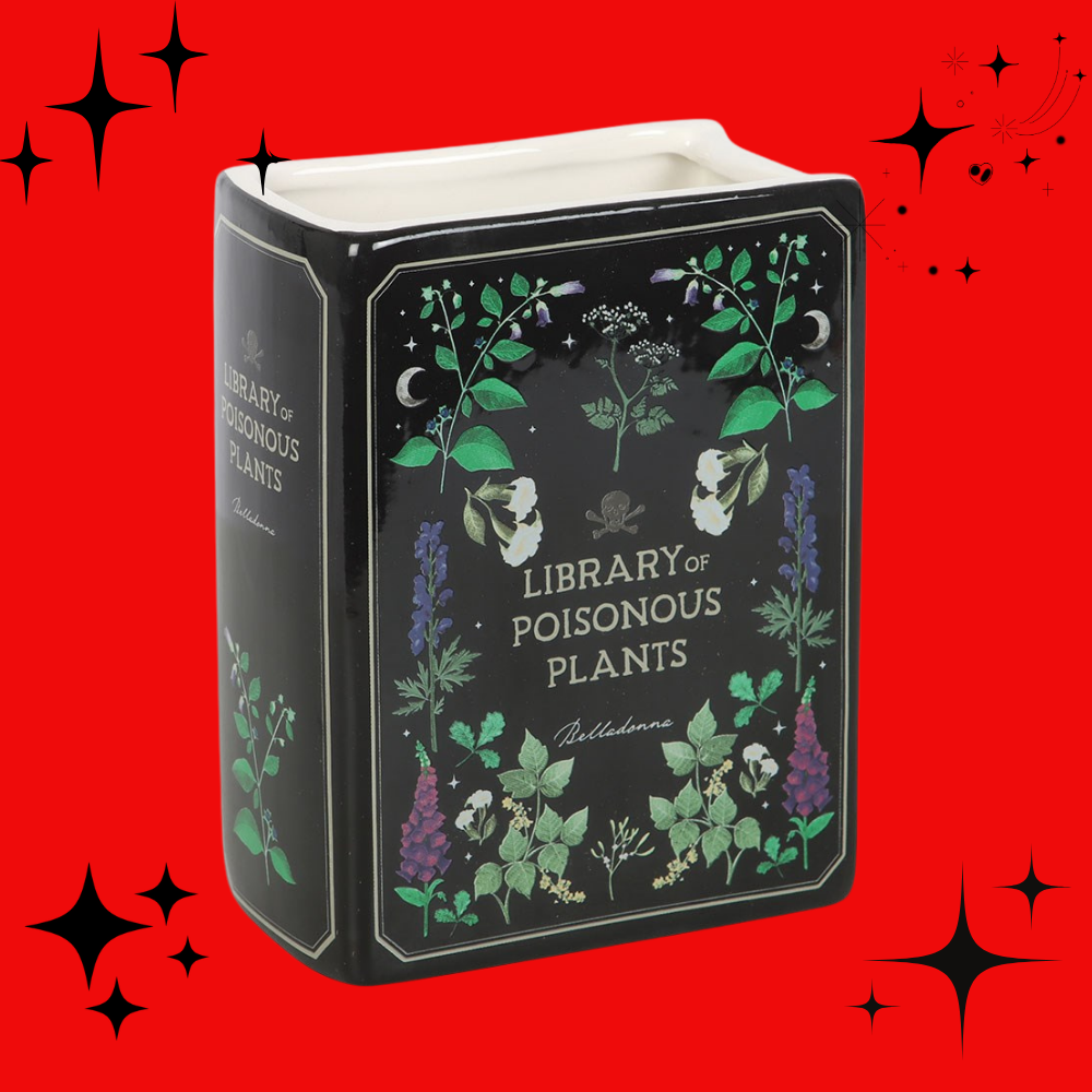 Library of Poisonous Plants Book Shaped Vase