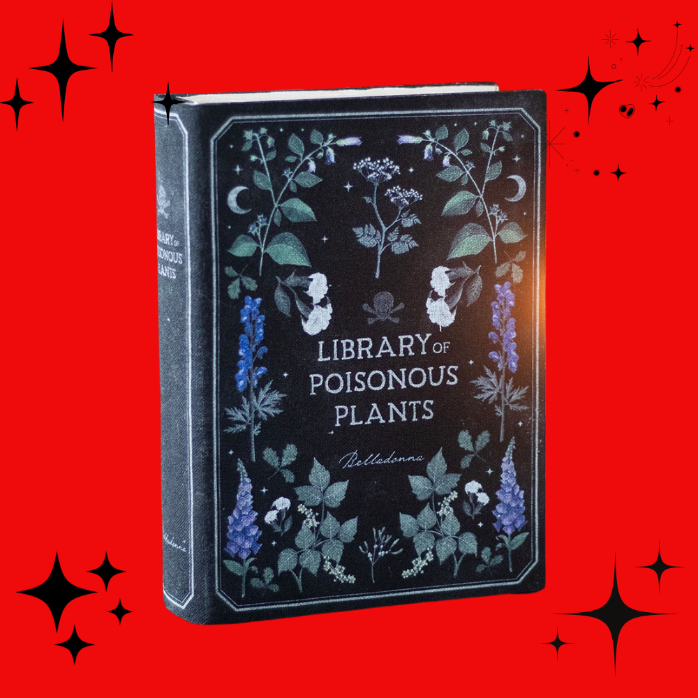 Library of Poisonous Plants Book Shaped Storage Box