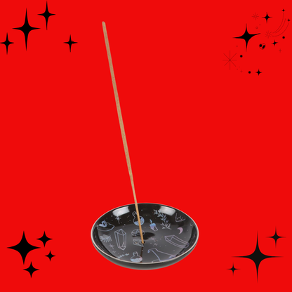 Crystal Witch Incense Holder Plate