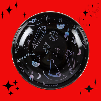 Crystal Witch Incense Holder Plate