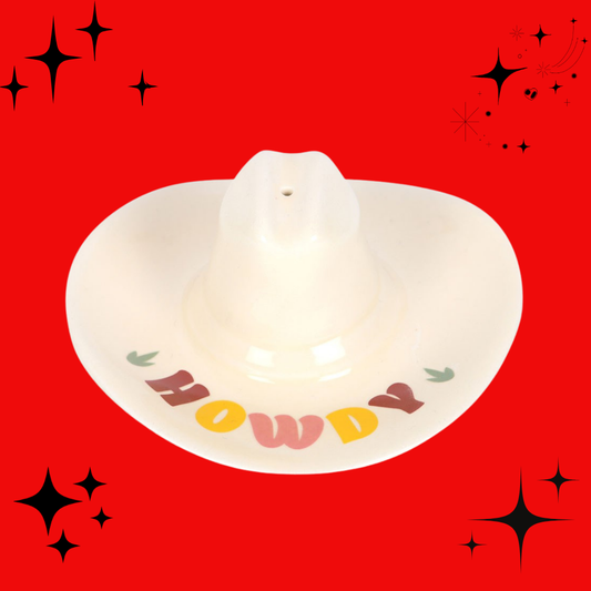 Howdy Cowboy Hat Incense Stick Holder