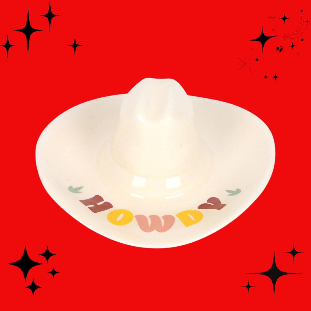 Howdy Cowboy Hat Trinket Dish