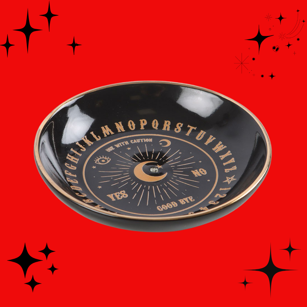 Black Talking Board Incense Holder