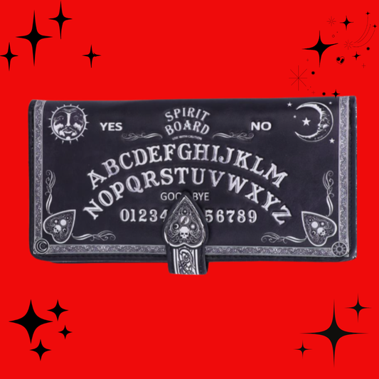 Nemesis Now Spirit Board Embossed Purse Ouija Wallet Black 18.5cm