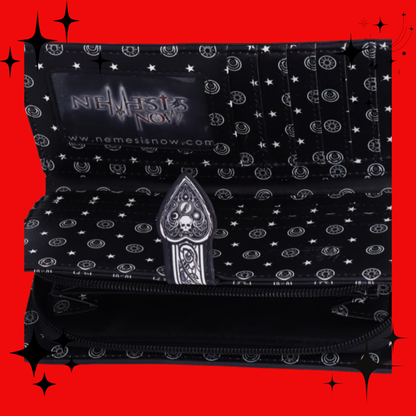 Nemesis Now Spirit Board Embossed Purse Ouija Wallet Black 18.5cm