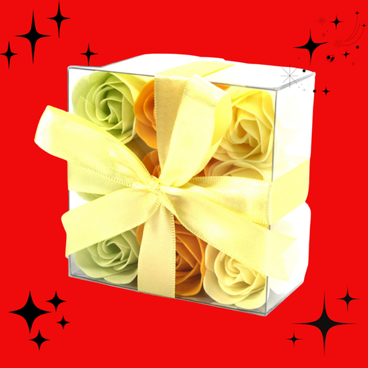 Set of 9 Soap Flowers- Spring Roses