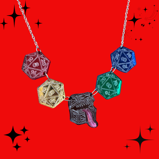 Dice and Mimic Chest Necklace
