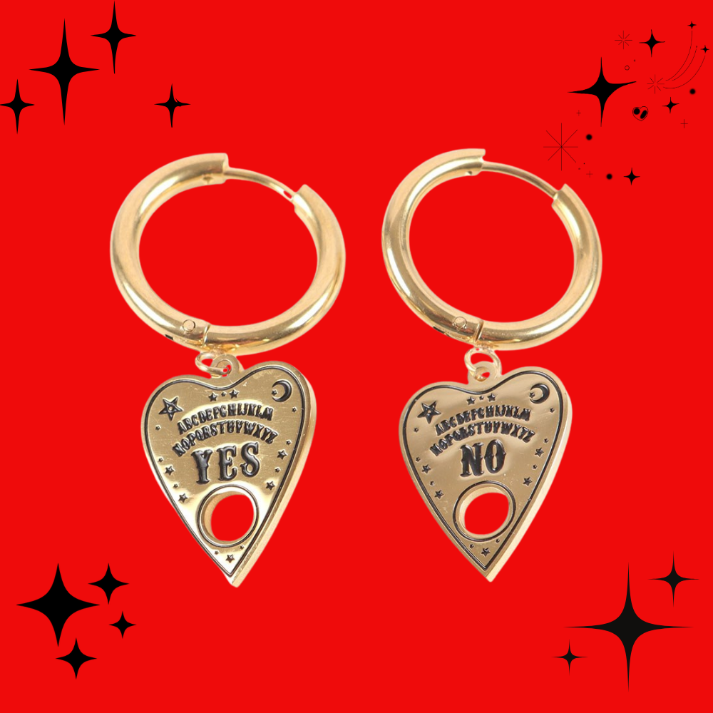 Talking Board Planchette Earrings