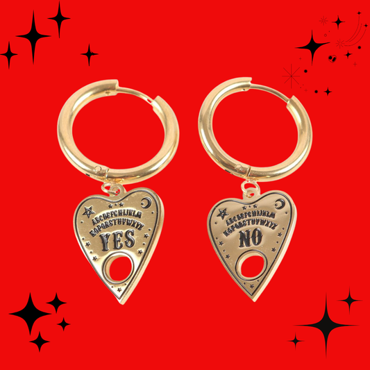 Talking Board Planchette Earrings