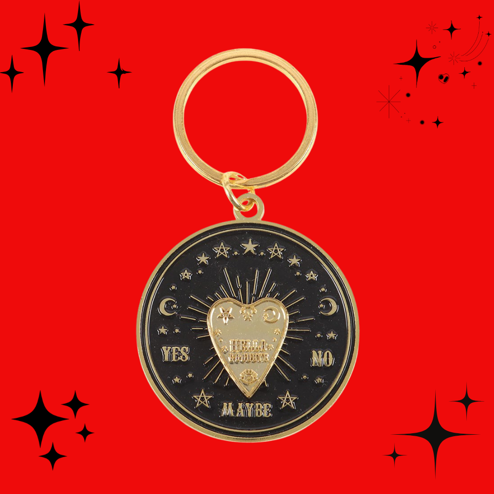 Spinning Talking Board Planchette Keyring