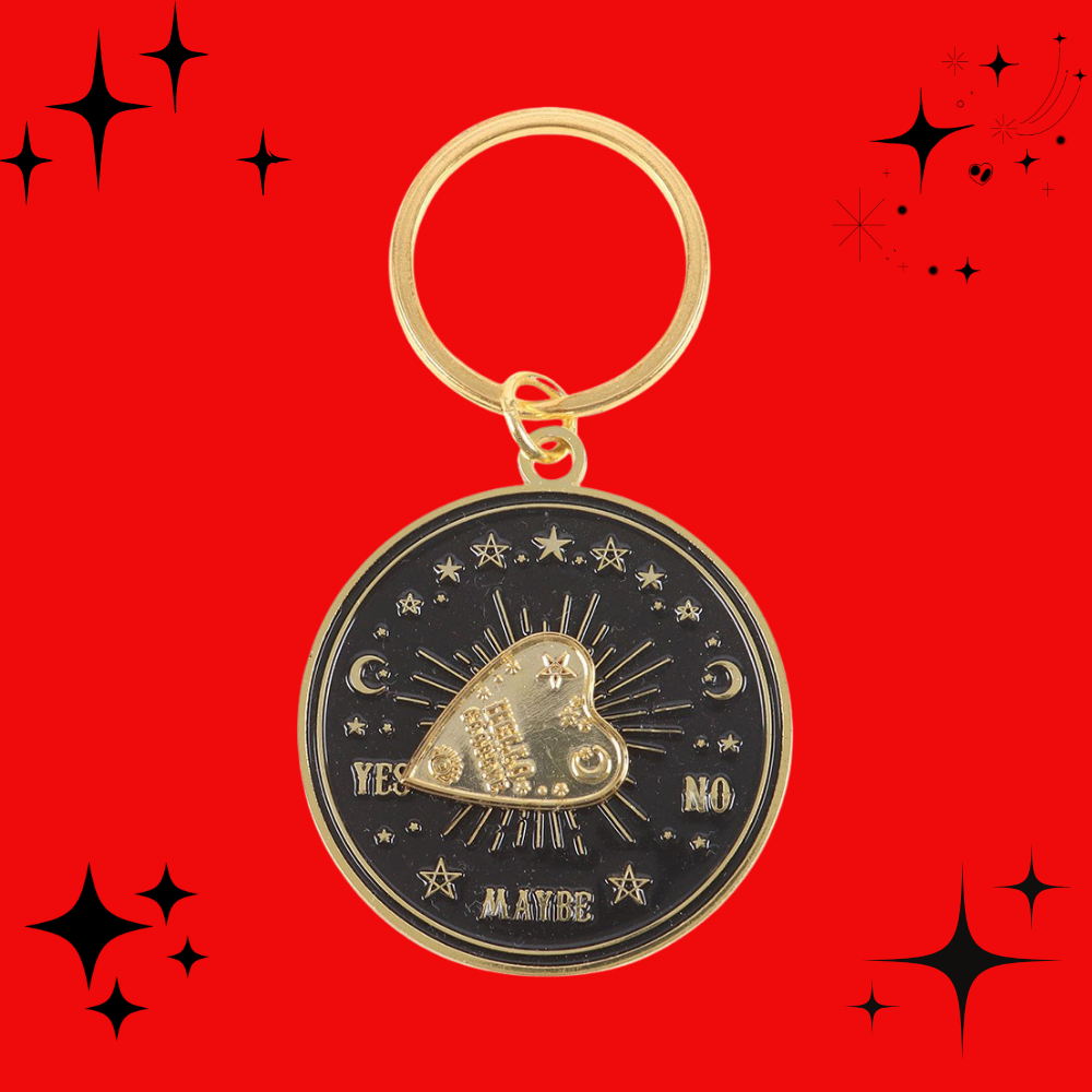 Spinning Talking Board Planchette Keyring