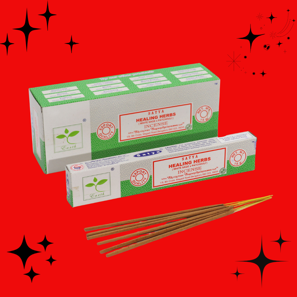Satya Incense - Healing Herbs (White Sage & Patchouli)
